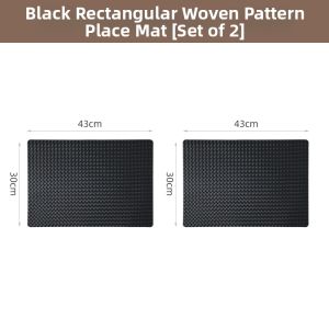 Waterproof Oil-resistant Heat-resistant Leather Tablemat