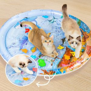 Sensory Water Mat Thickened Sensor Play Water Sensor Cat Mat Pet Supplies Cleaning Cooling Mat Summer Cat Pets Accessories