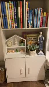 Bewell Bookshelf Rack Storage Cabinet Home Living Room Multifunctional Drawer Storage Cabinet Bookcase Rack