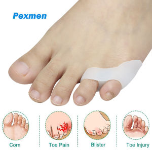 Pexmen 2/4/10Pcs Gel Pinky Toe Separator Little Toe Corrector Protector Reduce Foot Pain Relief for Callus Corns and Blisters