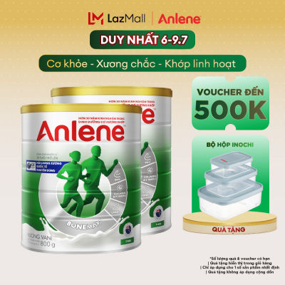 [Giảm 15% tối đa 150K cho đơn từ 550K] Combo 2 lon sữa bột Anlene Gold 3X Vanilla 800g