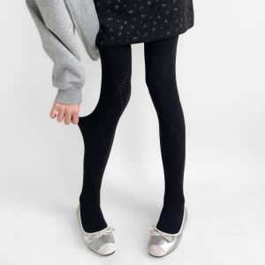 White Thickened Nighttime Classroom Tights Diamond Grid Stockings Autumn Winter Slimming Jk Style Home Warm Base Layer Pants