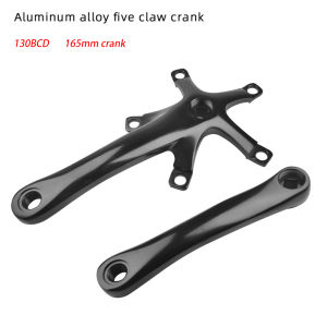 130 BCD Folding Bike Crank Arm 165mm 130BCD Single Speed Square Taper Hole Fixed Gear Bicycle Crankset Chain Ring