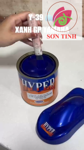 Sơn xe máy HYPER màu xanh tím GP Yamaha Exciter 1K (Code: Y-39) sơn thơm công nghiệp