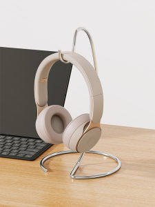 Stainless Steel Headset Stand Desktop No Installation Required Wired Earphone Organizer for Internet Cafes Home Use Esports Room
