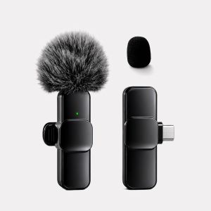Wireless Lapel Microphone Type-C Interface Noise Reduction Plug and Play Suitable for Video Recording Interviews Live Stre