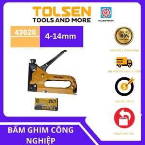 Súng Bắn Ghim Công Nghiệp  Tolsen 43020 HEAVY DUTY (Chuẩn GS) - Điều Chỉnh Lực Chống Kẹt Nhanh