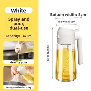 GIANXI | Dual-Use Sprayer & Pourer Glass Food-Grade Kitchen Oil Bottle