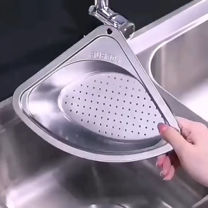 Stainless Steel Sink Drain Strainer Basket for Filter Kitchen Waste Vegetables Fruit Washing Multifunctional Hanging Sink Caddy