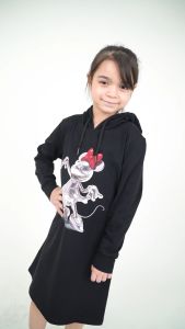 Forest x Disney 100 Years of Wonder Disney Minnie 3D Sculpture Long Sleeve Hoodies Kids Dress Family Tee | FWK885036