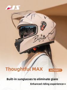 AIS | Female Cute Motorcycle Helmet Full Face Pink New