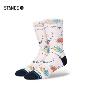 Stance Island Hopper Mid-calf 555 Socks Men Women Casual Breathable Sweat-absorbent Cartoon Design Sports Socks