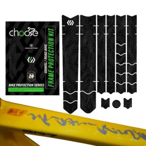 Chooee Bike Accessories，3D 700C Gravel Bike Protector - Scratch-Resistant Film for Road & MTB Cycling​