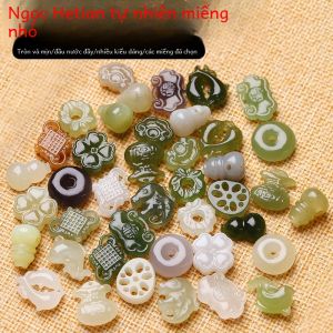 Natural Crystal Abacus Lock Pendants Lotus Seed DIY Accessories Half Gemstone Material Fresh out New Fashion Jewelry Accessories