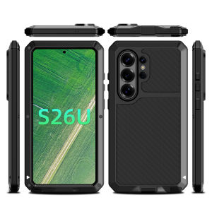 Heavy-duty shockproof and drop-resistant aluminum alloy phone case compatible with Samsung S26 Ultra S25 S24 S23
