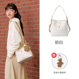 Semir Large Capacity Tote Bag Womens Vintage Brown Leather Shoulder Crossbody Bag Commuter Handbag Fashion Trend Zipper Closure