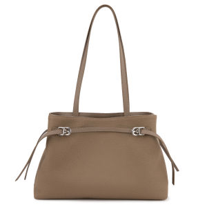 Venof Large Capacity Casual Crossbody Tote Bag Top Layer Genuine Cowhide Womens Commuter Bag Soft Square Shape Handbag