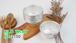 [10 Pcs] Alumunium Foil Cup RX 2150 Aluminium Tray Zupa zupa Pie Roti Mini Muffin Cupcake Bolu Roti Mini Brownies