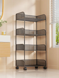 Moveable Bathroom Organizer for Shower Supplies Multi-layer Multifunction