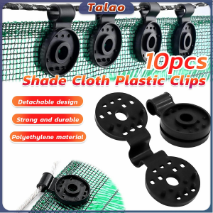 Talao 10pcs Shade Cloth Plastic Clips Black Clips for Sun Shade Net/Anti Bird Netting Shade Fabric