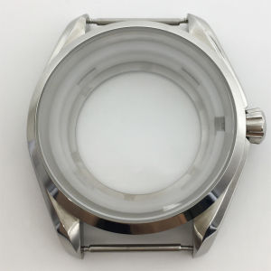 Vỏ Đồng Hồ Bằng Thép Không Gỉ Màu Bạc 40mm Với Kính Sapphire Dành Cho Phụ Kiện Đồng Hồ Chuyển Động NH34 NH35 NH36 ETA2824 PT5000