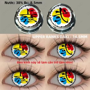 EYESHARE Halloween Kính Áp Tròng Nhiều Màu Anime Cosplay Kính Áp Tròng Mắt Xanh Nhiều Màu Dùng Một Lần Hàng Năm Đường Kính 145mm Độ Dày 008mm