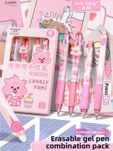 MONLEYTA | Erasable Neutral Pen For Primary School Students Grade Three Easy To Use Black Signature Pen Crystal Blue Ballpoint Copy Machine Pen