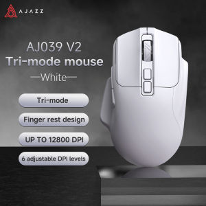 AJAZZ | AJAZZ AJ039V2 Wired Three-Mode 2.4G/Bluetooth Wireless Gaming Mouse Cost-Effective Office Mouse 500mAh Battery Life
