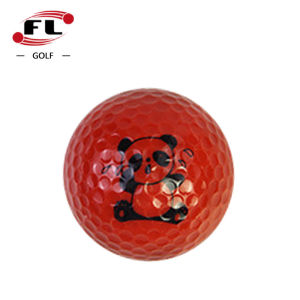 FL | Panda Cartoon Pattern Colored Golf Ball Gift