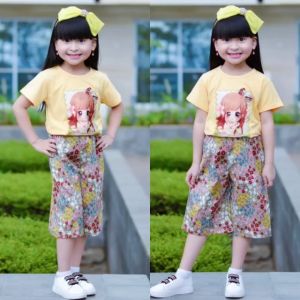 Setelan Anak Perempuan Umur 4-11 Tahun / Pakaian Anak Perempuan Kekinian / Set Anak Cewek / One Set Anak / Pakai Terbaru Anak Perempuan / Baju Best Seller Anak Perempuan - Lazada
