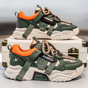 Large Size Mens Shoes 2025 New Autumn Sports Casual Running Trendy Shoes 46 Small Size Thick Bottom Dad Shoes Trendy