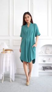 TANIA DRESS - AMRO SLEEPWEAR - DASTER TUNIK - DRESS REMPEL SPANDEK