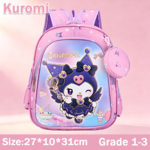 New Kuromi School Bag For Kids Girl Melody Kindergarten Backpack Cute Cartoon Kuromi Bag For Kids