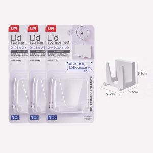 ตู้สำหรับวางฝากระทะแบบติดผนัง ไม่มีรอย ช่องเก็บของแบบอเนกประสงค์ อุปกรณ์ทำอาหารในครัว จัดระเบียบแบบไม่มีรอย ติดผนัง