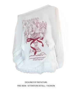 plus Size Ballet Graffiti Slouchy Shoulder T-Shirt Womens Spring Summer Lightweight Loose Top Sunscreen Coat Casual Fashion