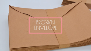 PSD - 50pcs Brown Envelope for School and Office Use Short/Long Size