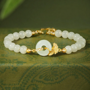 YANGCHUANGSHISHANG | Gift For Her S925 Silver And Hotan Jade Hand Chain