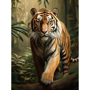 500 1000 1200 2000pcs Jigsaw Puzzle Tiger In Jungle Wildlife Animal Portrait For Adults Living Room Home Wall Decor Gift