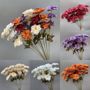 Vườn Hoa Cưới Bằng Lụa Hoa Hồng Giả Trang Trí Sân Khấu Hoa Tươi Phong Cách Hiện Đại Bắc Âu Hương Thơm Khác