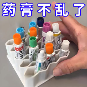 กล่องเก็บยาทาบนโต๊ะแบบยูนิฟอร์ม กล่องเก็บยาทา ชั้นวางยาทา จัดระเบียบยาทาแบบยูนิฟอร์ม ช่องจัดระเบียบ 5 ช่อง อุปกรณ์สำหรับจัดระเบียบในครัวเรือน