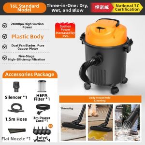 leiluotanzhang | Small Powerful High Suction Vacuum for Carpet Cleaning Wet and Dry