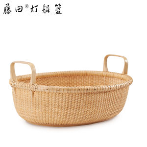 Woven Wood Fruit Basket Storage Box Organizer Basket Desktop Decorative Utility Basket Chinese Style Handicraft Storage Basket