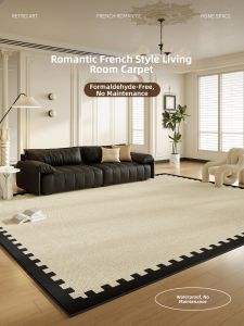 Waterproof Stain Resistant Washable French Style Retro Living Room Rug