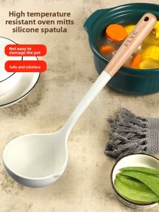QIANYING | Large Soup Spoon for Home Use Food Grade Non-Stick Long Handle