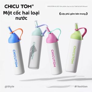 CHICU TOM | High Appearance Straw Insulation Bottle