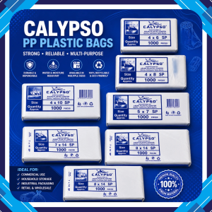 Calypso SP PP Clear Plastic Bags – Ideal for Repacking Available in Various Sizes [1000 Pcs]
