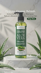 Aloe Vera Hair Grower Shampoo 250ml w/ VCO Keratin & Mint | Anti Hair Fall Itchy Scalp Pampakapal