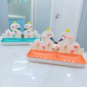 ชั้นวางสบู่แบบแขวนผนังไม่ต้องเจาะรูกล่องสบู่กล่องสบู่ใช้ในบ้านน่ารักหรูหราเบาๆกล่องสบู่ซักผ้าขนาดใหญ่ระบายน้ำแบบใหม่