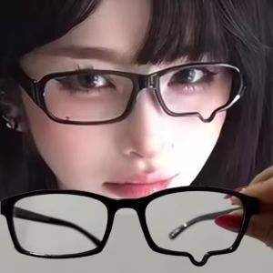 กรอบแว่นตาคาวาอี้อนิเมะร้องไห้ Y2K แว่นตาสำหรับเด็กผู้หญิงแว่นตาสไตล์ญี่ปุ่นสำหรับแต่งคอสเพลย์อนิเมชันถ่ายภาพอุปกรณ์เสริมแว่นตา