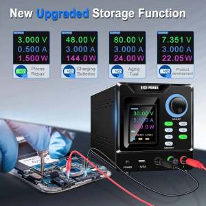With RS232 Adjustable DC Lab Power Supply 12V 24V 200V 400V 1A 10A Laboratory Voltage Regulator PC Software For Glider Aerial Vehicle Charging